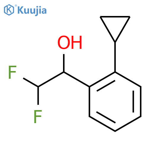 1-(2-cyclopropylphenyl)-2,2-difluoroethan-1-ol structure