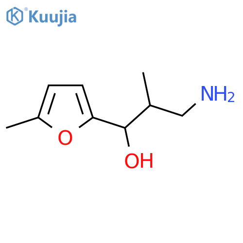 3-Amino-2-methyl-1-(5-methylfuran-2-yl)propan-1-ol structure