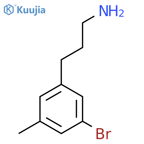 3-(3-bromo-5-methylphenyl)propan-1-amine structure