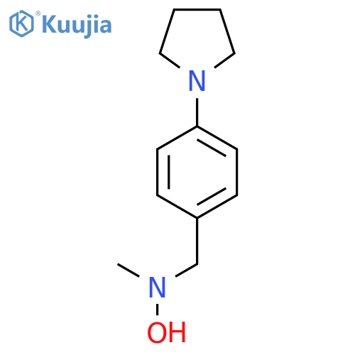 N-methyl-N-{4-(pyrrolidin-1-yl)phenylmethyl}hydroxylamine structure
