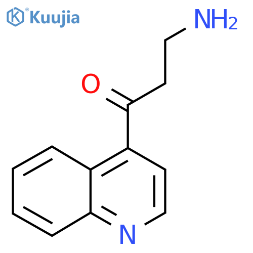 3-amino-1-(quinolin-4-yl)propan-1-one structure