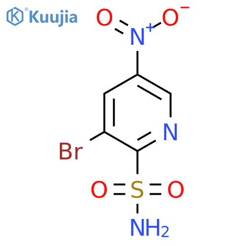 3-Bromo-5-nitropyridine-2-sulfonamide structure