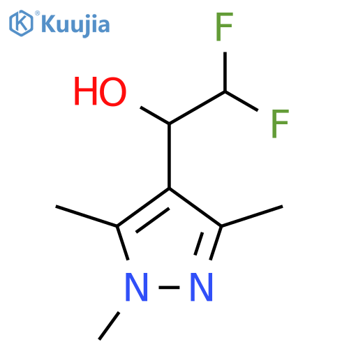 2,2-difluoro-1-(trimethyl-1H-pyrazol-4-yl)ethan-1-ol structure