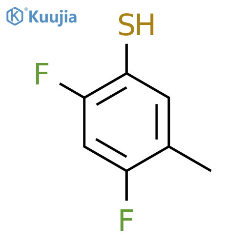 2,4-Difluoro-5-(methyl)thiophenol structure