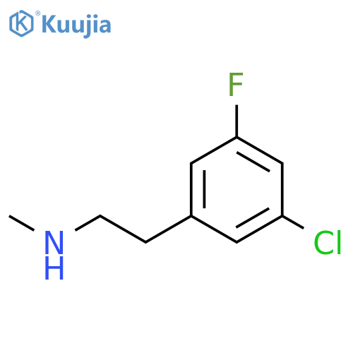2-(3-chloro-5-fluorophenyl)ethyl(methyl)amine structure
