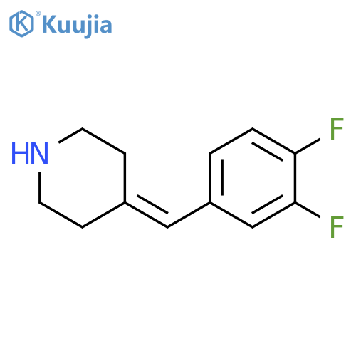 4-(3,4-difluorophenyl)methylidenepiperidine structure