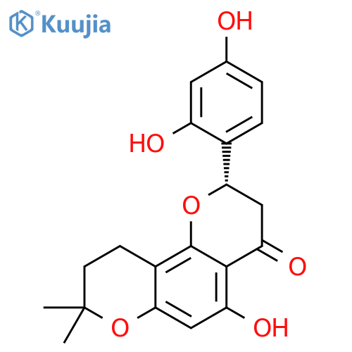 4H,8H-Benzo[1,2-b:3,4-b']dipyran-4-one,2-(2,4-dihydroxyphenyl)-2,3,9,10-tetrahydro-5-hydroxy-8,8-dimethyl-, (2S)-(9CI) structure