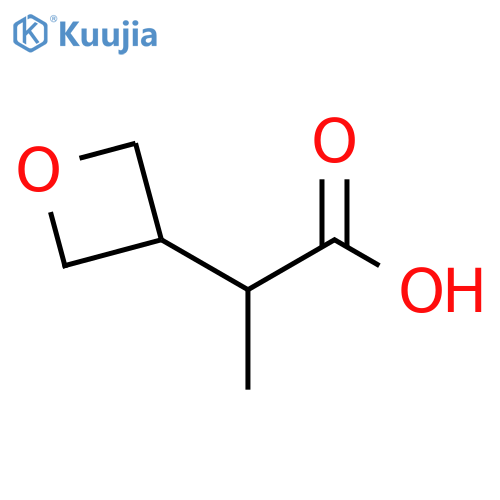 2-(Oxetan-3-yl)propanoic acid structure