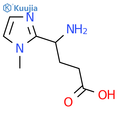 4-amino-4-(1-methyl-1H-imidazol-2-yl)butanoic acid structure