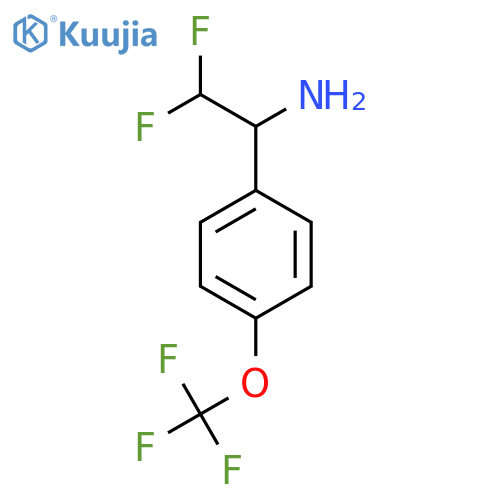 2,2-difluoro-1-4-(trifluoromethoxy)phenylethan-1-amine structure
