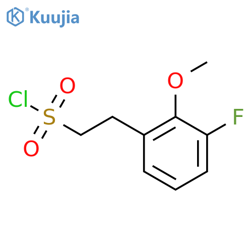 2-(3-fluoro-2-methoxyphenyl)ethane-1-sulfonyl chloride structure