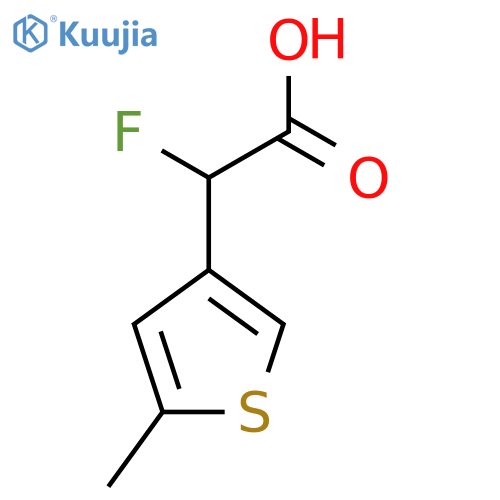 2-Fluoro-2-(5-methylthiophen-3-yl)acetic acid structure