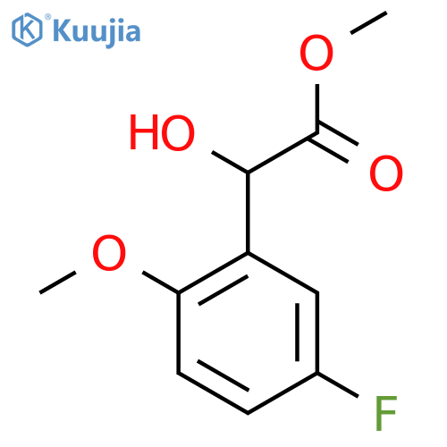 methyl 2-(5-fluoro-2-methoxyphenyl)-2-hydroxyacetate structure