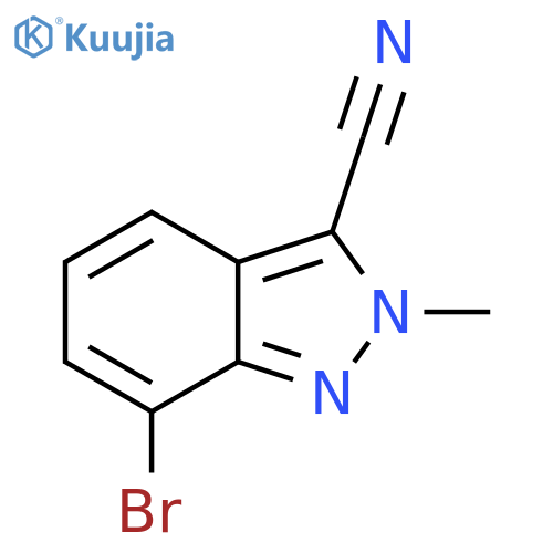 7-Bromo-2-methyl-2H-indazole-3-carbonitrile structure