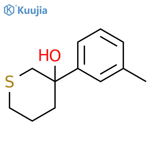 3-(3-methylphenyl)thian-3-ol structure