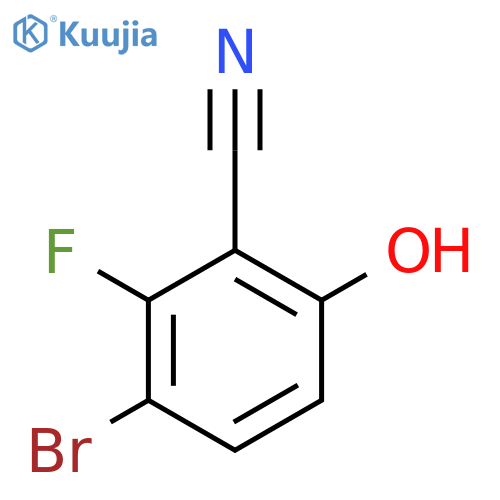 3-Bromo-2-fluoro-6-hydroxybenzonitrile structure