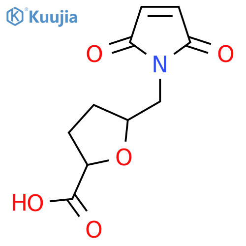 5-(2,5-dioxo-2,5-dihydro-1H-pyrrol-1-yl)methyloxolane-2-carboxylic acid structure