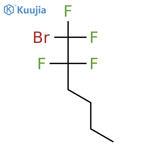 1-Bromo-1,1,2,2-tetrafluorohexane structure
