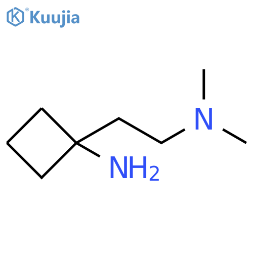 1-2-(dimethylamino)ethylcyclobutan-1-amine structure