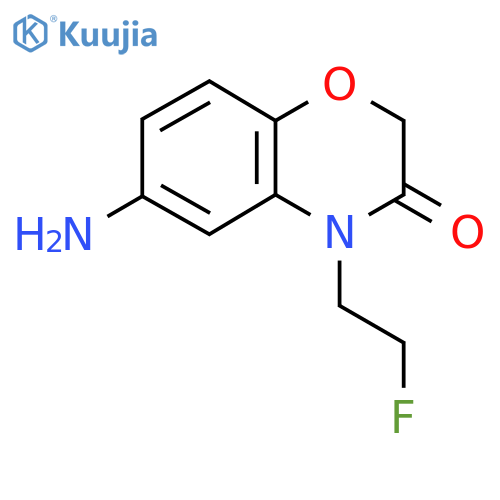 6-amino-4-(2-fluoroethyl)-3,4-dihydro-2H-1,4-benzoxazin-3-one structure