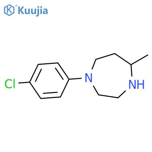 1-(4-Chlorophenyl)-5-methyl-1,4-diazepane structure