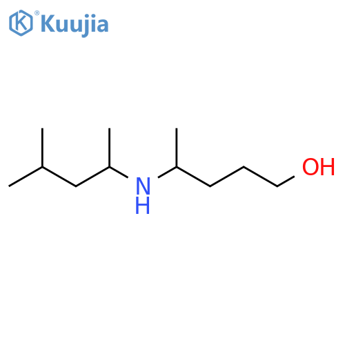 4-(4-methylpentan-2-yl)aminopentan-1-ol structure