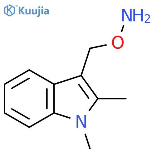 O-(1,2-dimethyl-1H-indol-3-yl)methylhydroxylamine structure