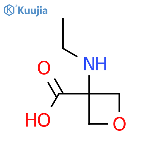3-(ethylamino)oxetane-3-carboxylic acid structure