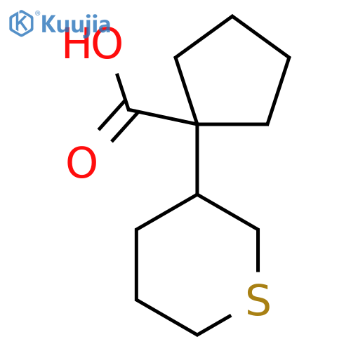 1-(thian-3-yl)cyclopentane-1-carboxylic acid structure