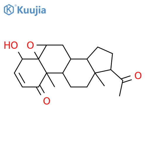 5,6-Epoxy-4-hydroxypregn-2-ene-1,20-dione; (4β,5β,6β)-form structure
