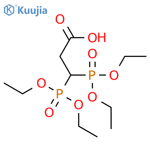 3,3-Bis(diethoxyphosphoryl)propanoic acid structure