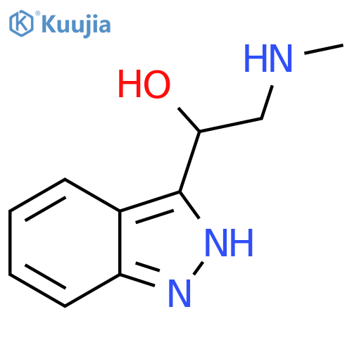 1-(1H-indazol-3-yl)-2-(methylamino)ethan-1-ol structure