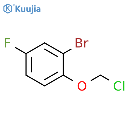 Benzene, 2-bromo-1-(chloromethoxy)-4-fluoro- structure