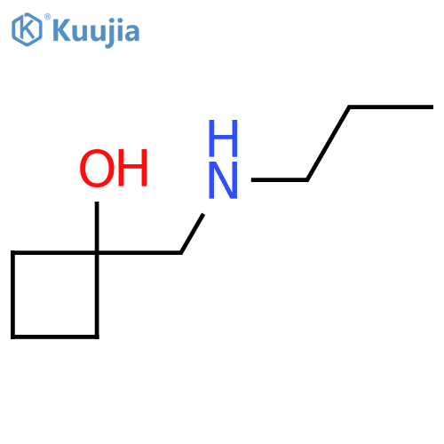 1-[(Propylamino)methyl]cyclobutan-1-ol structure