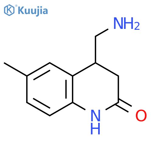 4-(aminomethyl)-6-methyl-1,2,3,4-tetrahydroquinolin-2-one structure