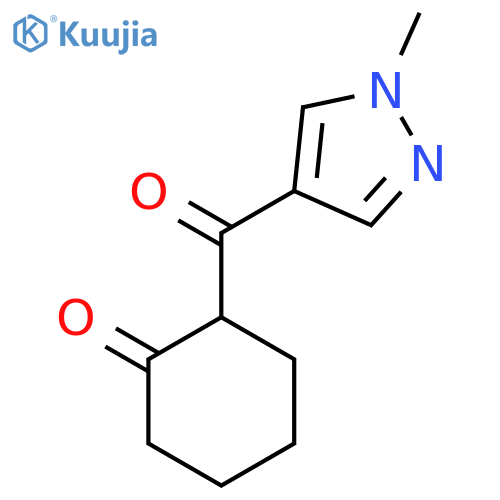 2-(1-Methyl-1h-pyrazole-4-carbonyl)cyclohexan-1-one structure