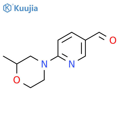 6-(2-Methylmorpholin-4-yl)pyridine-3-carbaldehyde structure