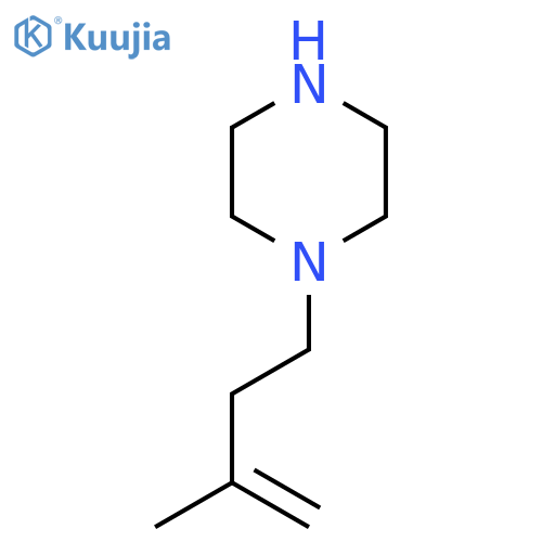 1-(3-methylbut-3-en-1-yl)piperazine structure