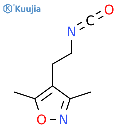 4-(2-Isocyanatoethyl)-3,5-dimethyl-1,2-oxazole structure