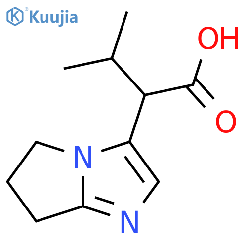 3-methyl-2-{5H,6H,7H-pyrrolo1,2-aimidazol-3-yl}butanoic acid structure