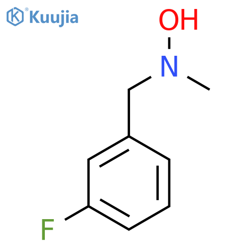 N-(3-fluorophenyl)methyl-N-methylhydroxylamine structure