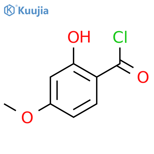Benzoyl chloride, 2-hydroxy-4-methoxy- structure