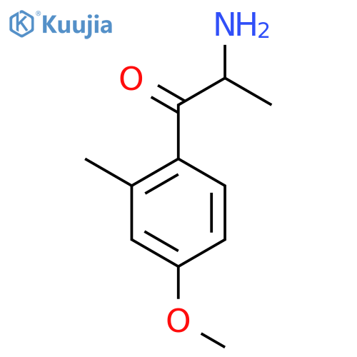 2-amino-1-(4-methoxy-2-methylphenyl)propan-1-one structure