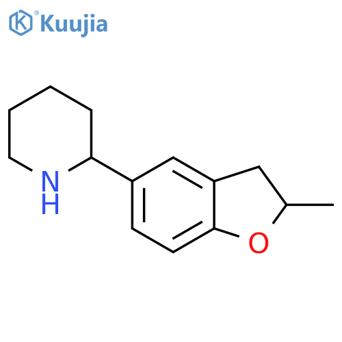 2-(2-methyl-2,3-dihydro-1-benzofuran-5-yl)piperidine structure