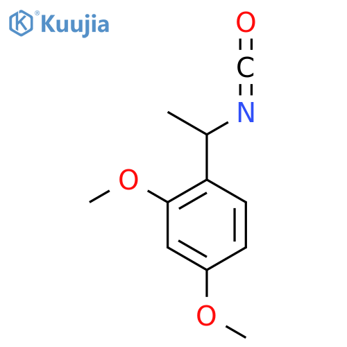 1-(1-isocyanatoethyl)-2,4-dimethoxybenzene structure