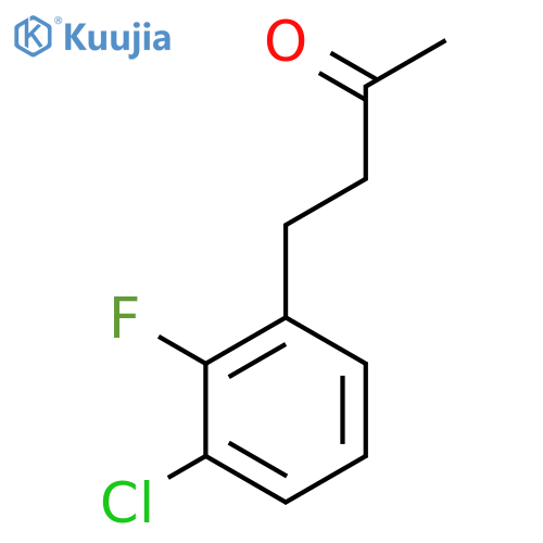 4-(3-chloro-2-fluorophenyl)butan-2-one structure