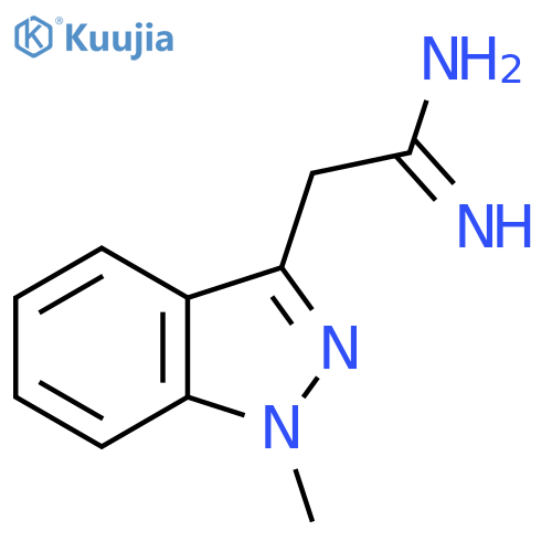 2-(1-methyl-1H-indazol-3-yl)ethanimidamide structure
