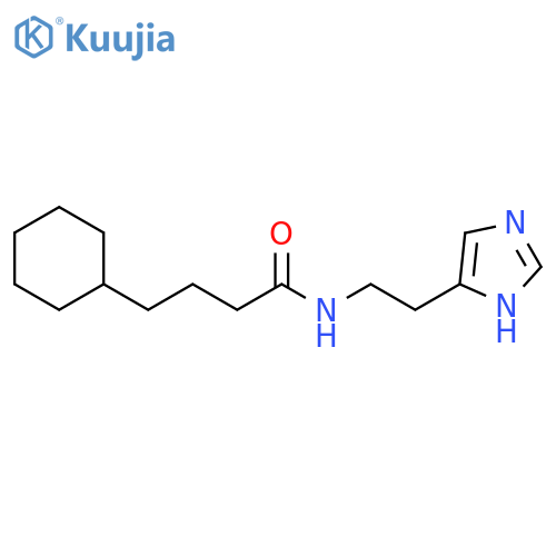 Cyclohexanebutanamide, N-[2-(1H-imidazol-4-yl)ethyl]- structure