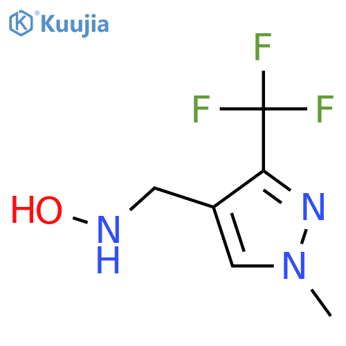 N-{1-methyl-3-(trifluoromethyl)-1H-pyrazol-4-ylmethyl}hydroxylamine structure