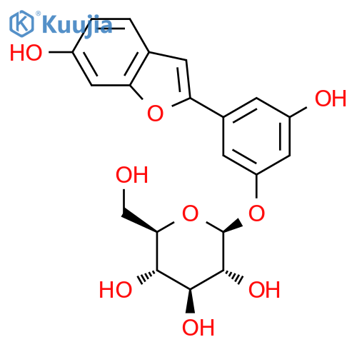 Moracin M-3'-O-glucopyranoside structure